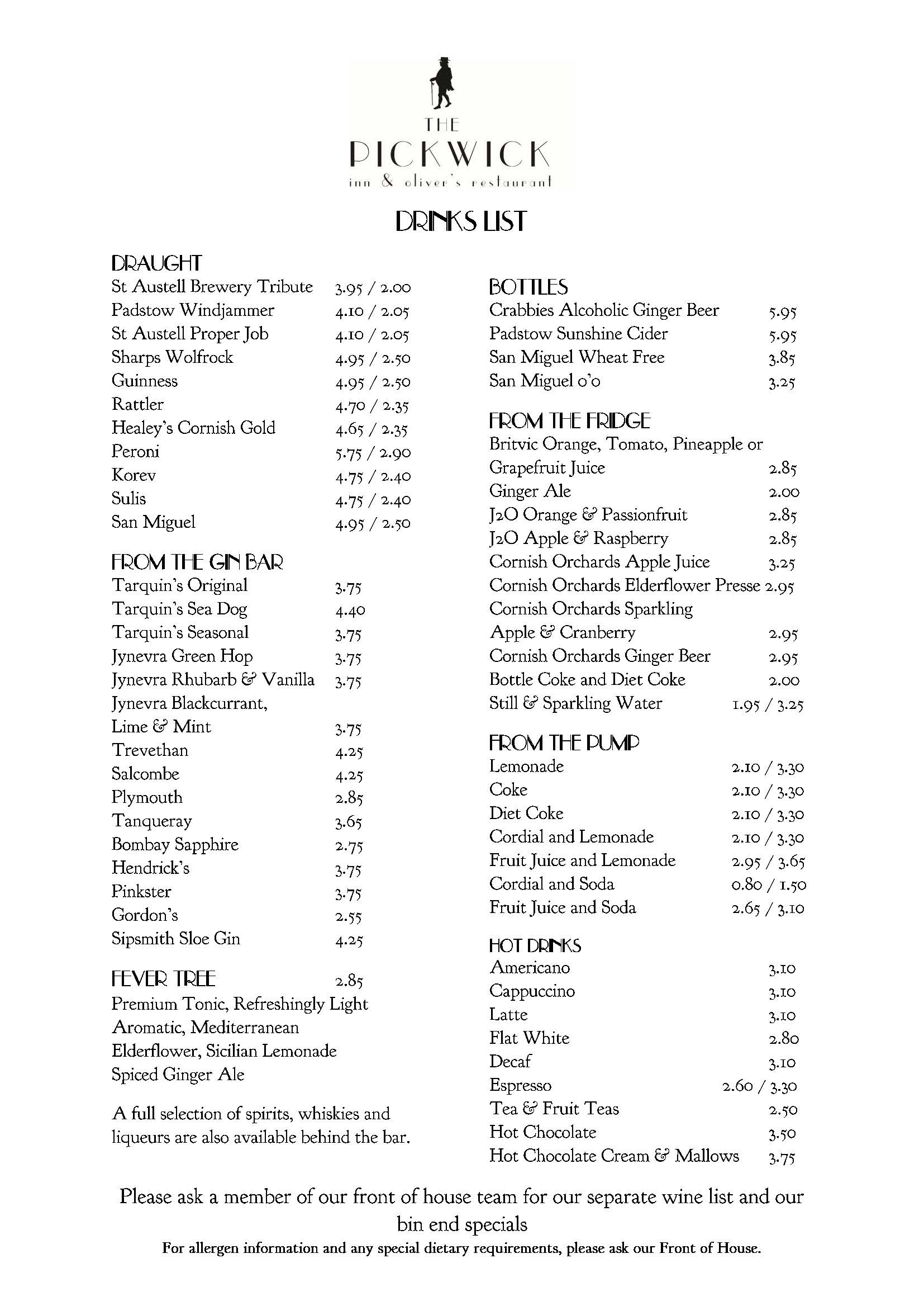 Bar The Pickwick Inn